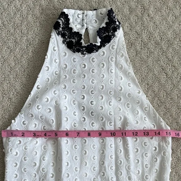 Bailey 44 Black Eyed Susan Cotton Eyelet Mini Dress S Summer Feminine Lace  NWT - threedaughtersproperties.com